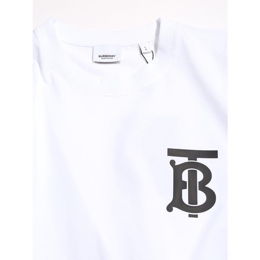 BURBERRY バーバリー TBロゴ クルーネック 長袖 Tシャツ ATHERTON WHITE ブランド メンズ トップス ロンT コットン  クルー プリント BB8024600