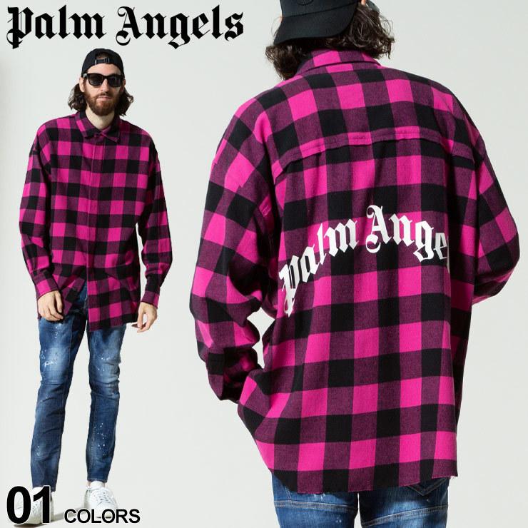 パームエンジェルス メンズ Palm Angels バッファローチェック ロゴ 