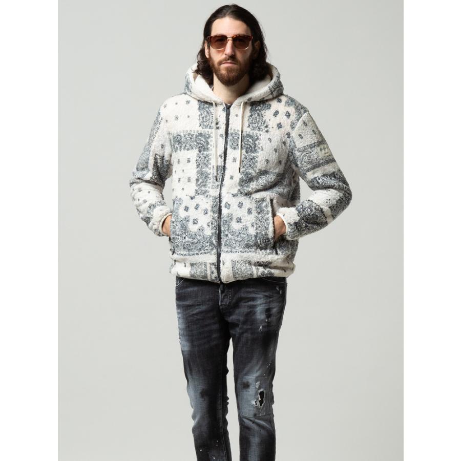 タトラス パーカー TATRAS ペイズリー柄 裏メッシュ フルジップ ボアパーカー BEGLEO TRMTAT21A4776 タトラス TATRAS