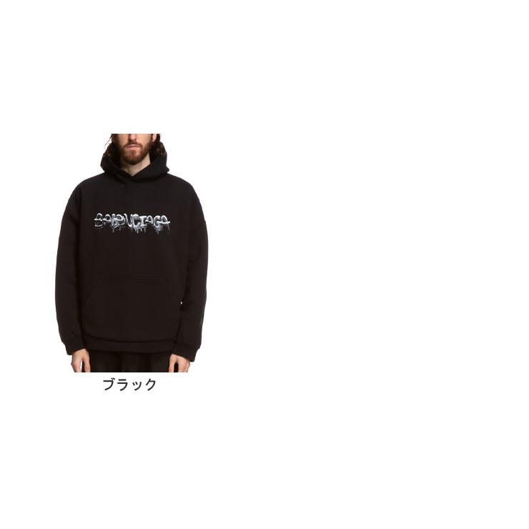 BALENCIAGA バレンシアガ メンズ パーカー 裏起毛 スライムロゴ BALENCIAGA バレンシアガ メンズ パーカー 裏起毛 スライムロゴ