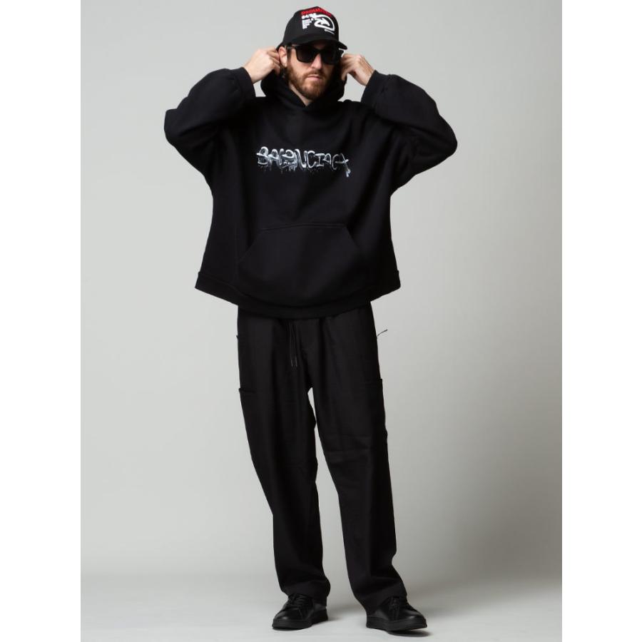 BALENCIAGA バレンシアガ メンズ パーカー 裏起毛 スライムロゴ BALENCIAGA バレンシアガ メンズ パーカー 裏起毛 スライムロゴ