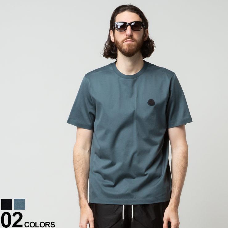 14720円 直送商品 サイズXL MONCLER ビッグロゴ クルーネック Tシャツ Black