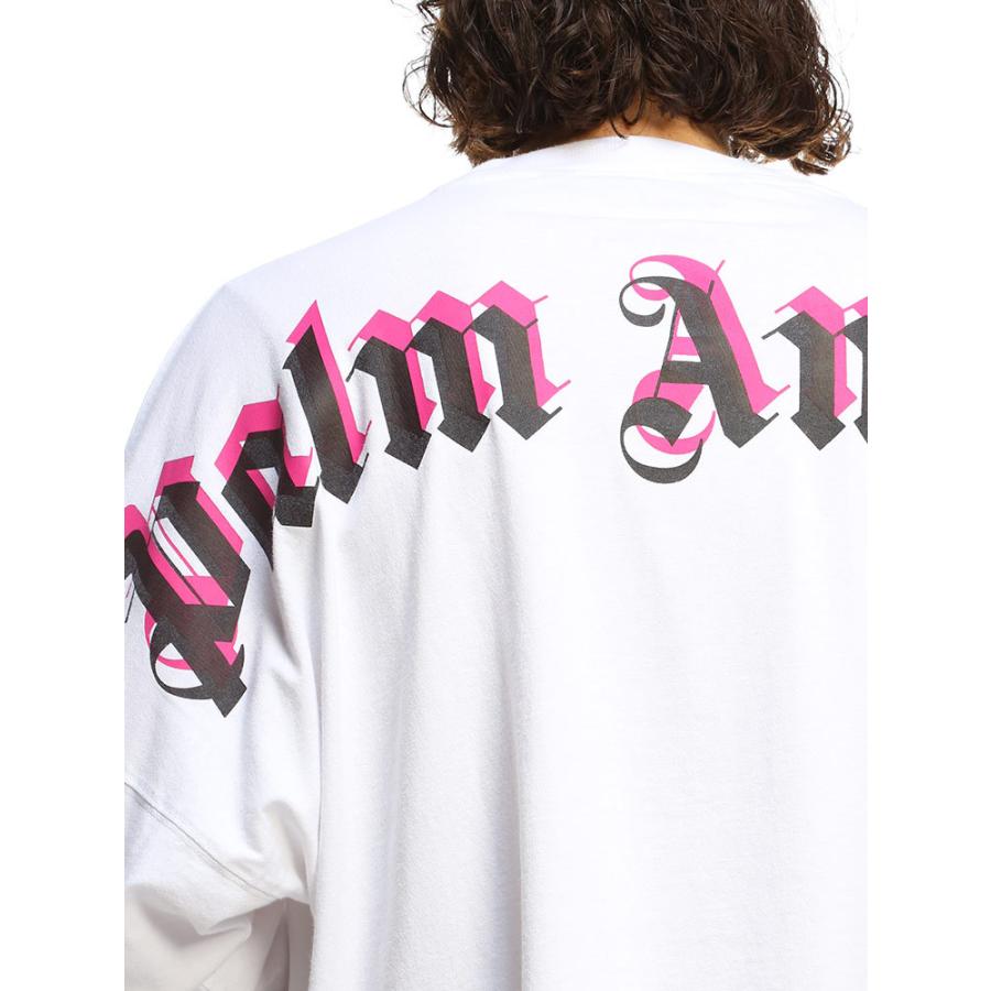 PALM ANGELS ロゴ ロンT ピンク XLサイズ-