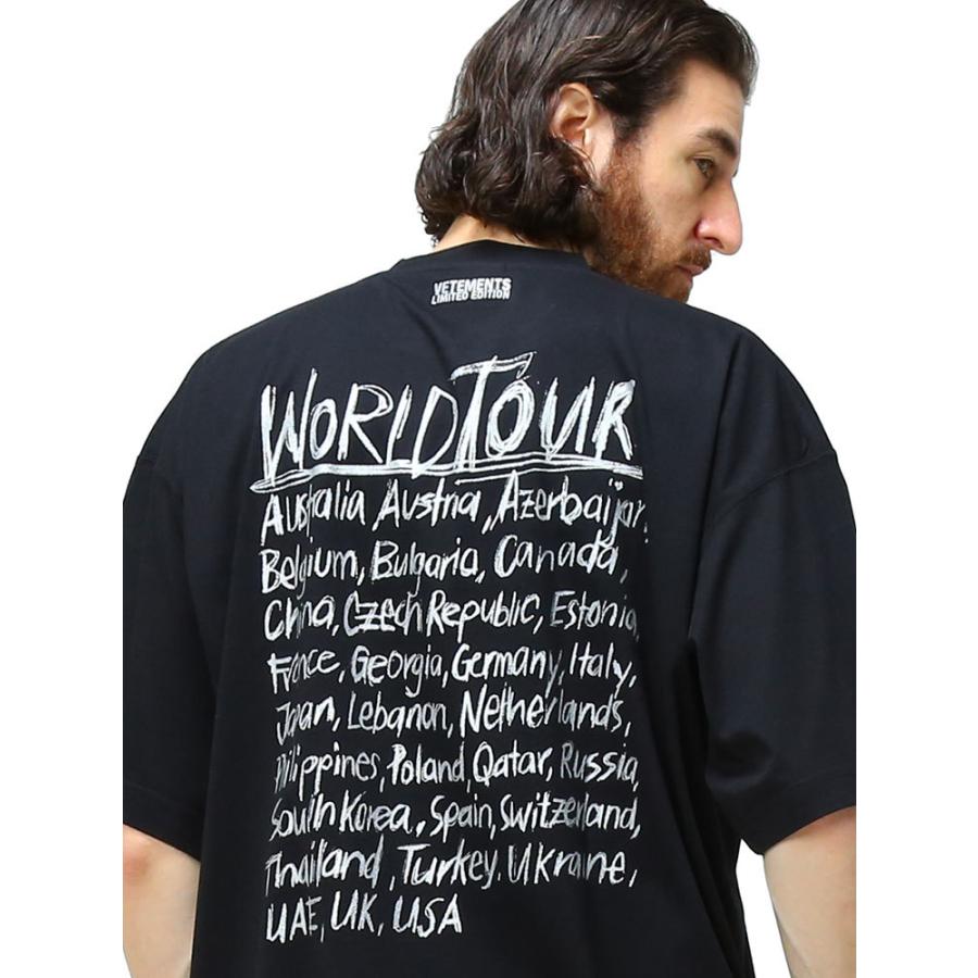 ヴェトモン Tシャツ 半袖 VETEMENTS ブランド ロゴ プリント ロゴT プリントT クルーネック WORLD TOUR VMUE52TR270 ヴェトモン Tシャツ 半袖 VETEMENTS ブランド ロゴ プリント ロゴT プリントT クルーネック WORLD TOUR VMUE52TR270