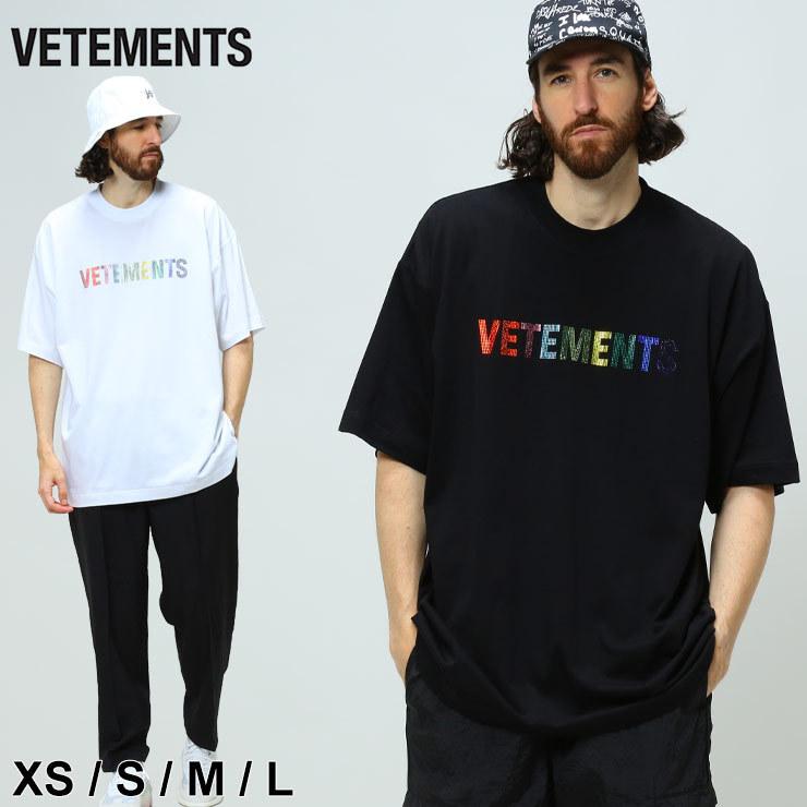 ヴェトモン Tシャツ 半袖 メンズ VETEMENTS ブランド レインボー ロゴ