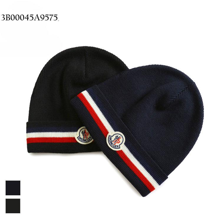 モンクレール メンズ 帽子 MONCLER ブランド ニット帽 ニットキャップ ビーニー トリコロール ロゴ ウール MC3B00045A9575  :3339205013:ゼンオンライン - 通販 - Yahoo!ショッピング