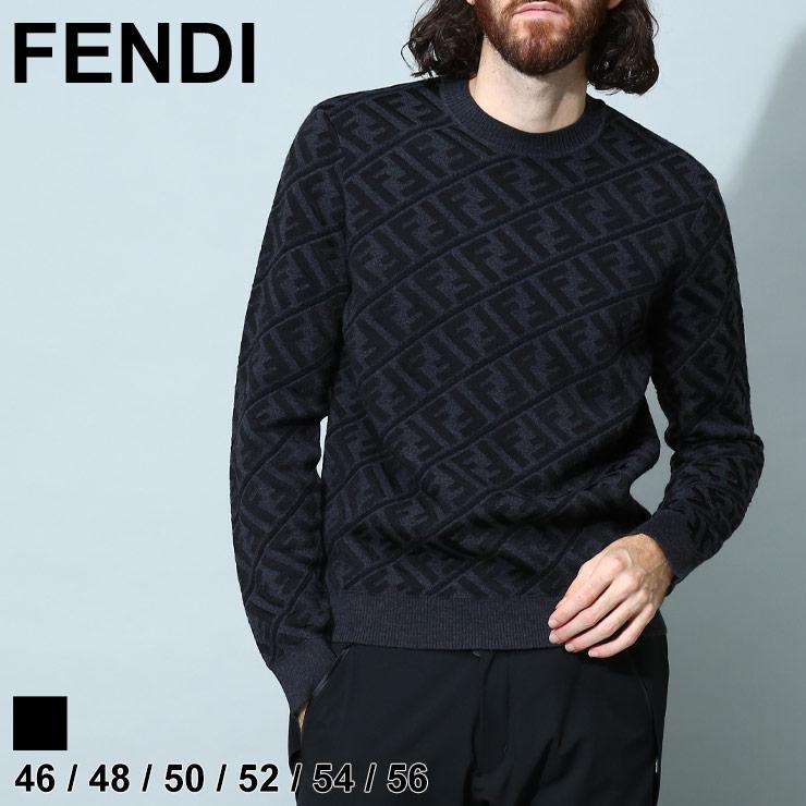 フェンディ メンズ ニット FENDI ブランド トップス セーター FF モチーフ ロゴ 総柄 ウール レギュラーフィット FDFZX005ALJX  : 3339205019 : ゼンオンライン - 通販 - Yahoo!ショッピング