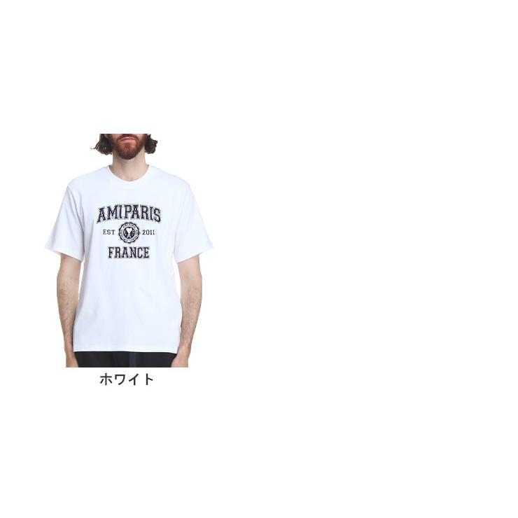 アミパリス Tシャツ AMI PARIS メンズ 半袖 ロゴ 刺繍 ブランド 