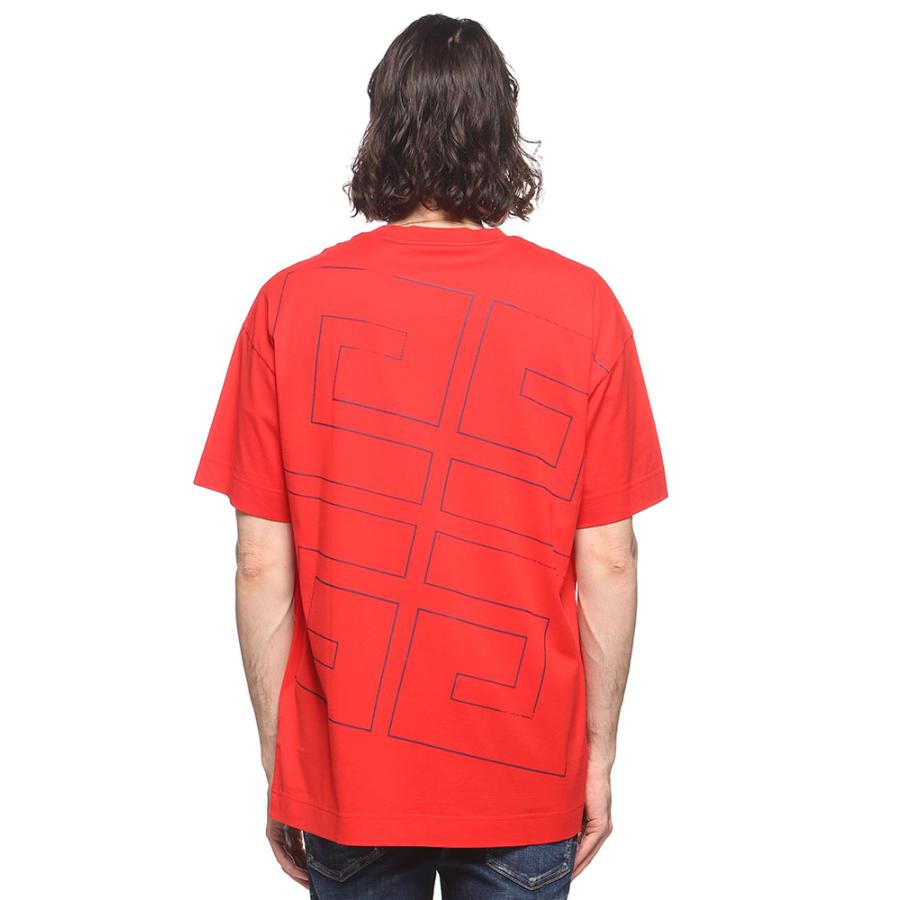 GIVENCHY  (ジバンシィ) BIGロゴ バックプリント クルーネック 半袖 Tシャツ メンズ GVBM71JA3YJ5の画像