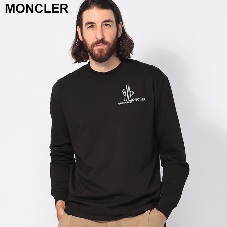 MONCLER モンクレール 胸ロゴ クルーネック 長袖 Tシャツ メンズ  