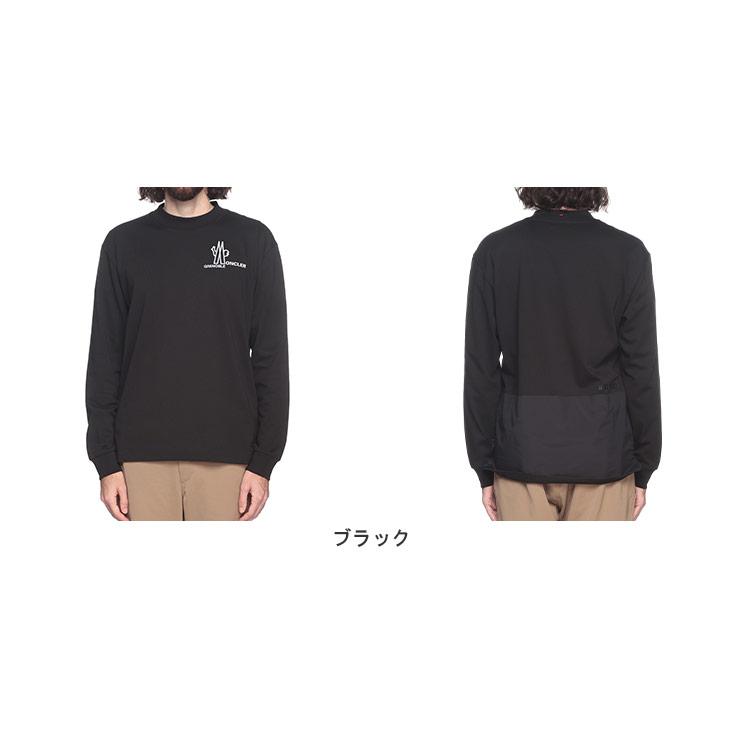 MONCLER モンクレール 胸ロゴ クルーネック 長袖 Tシャツ メンズ