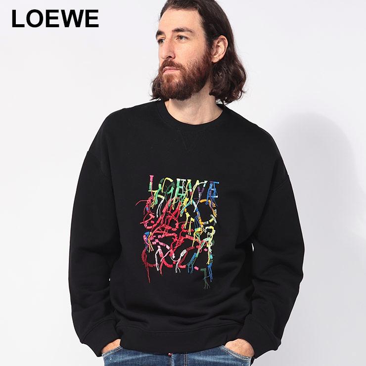 LOEWE ロエベ マルチカラー刺繍 クルーネック トレーナー メンズ LOEWE ロエベ マルチカラー刺繍 クルーネック トレーナー メンズ