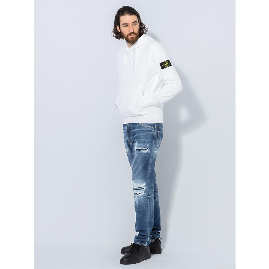 STONE ISLAND（ストーン アイランド） 裏毛 ロゴパッチ ポケット付き