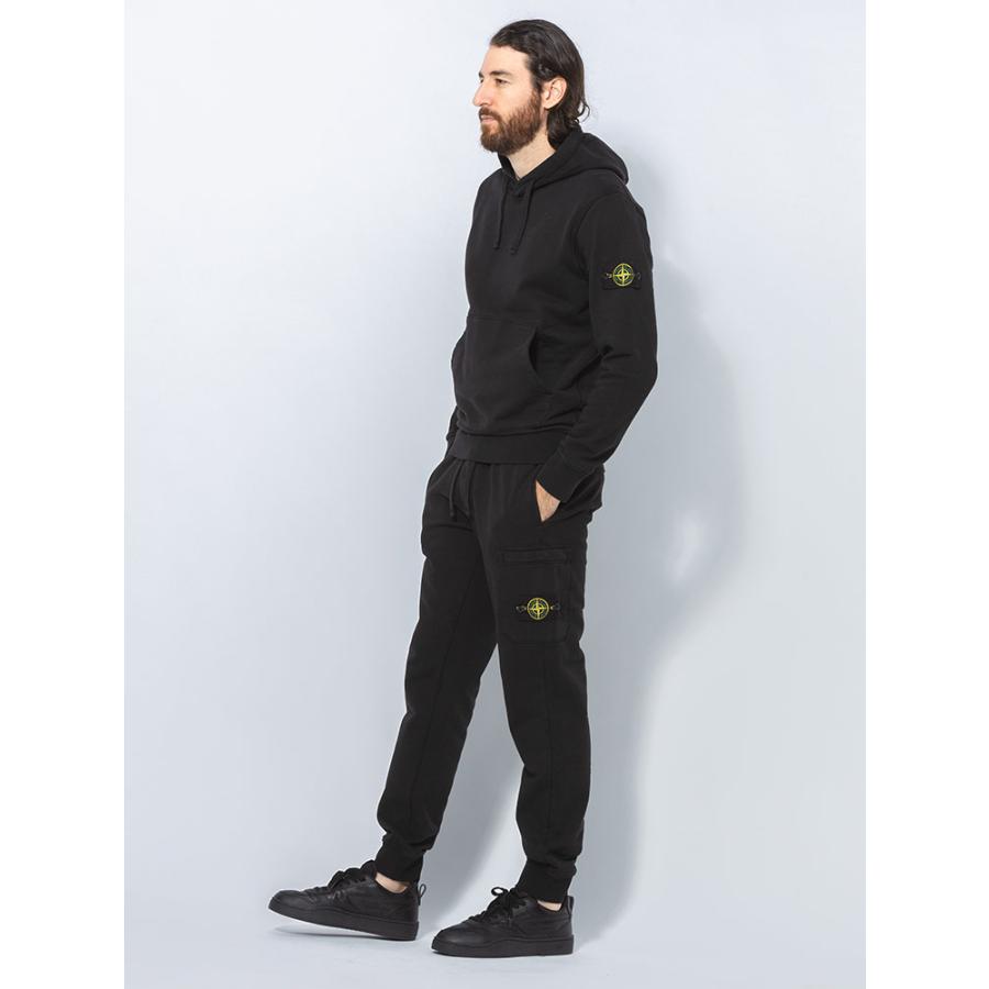 stone ストーンアイランド コンパスパッチパーカー STONE ISLAND（ストーン アイランド） 裏毛 ロゴパッチ ポケット付き
