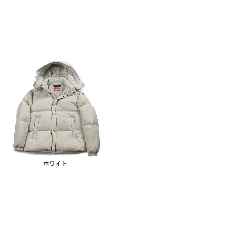 DIESEL ディーゼル フード着脱 フルジップ ダウンジャケット 