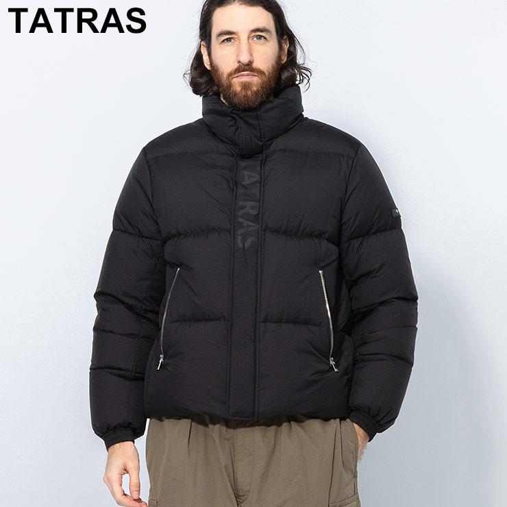 TATRAS タトラス ナイロン ラインロゴ スタンドカラー ダウン 