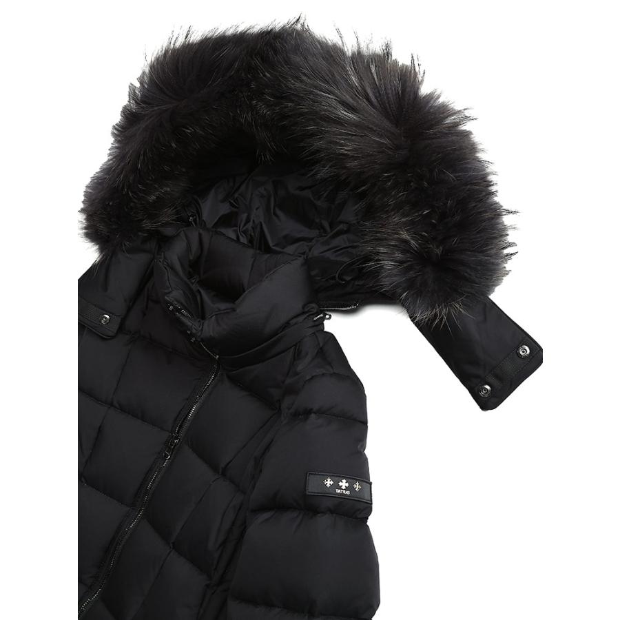 TATRAS（タトラス） ファーフード着脱 ブロックキルト ダウンコート