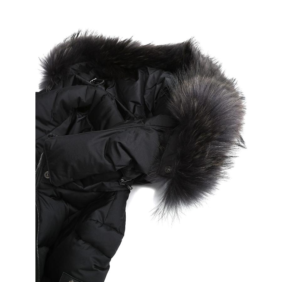 TATRAS（タトラス） ファーフード着脱 ブロックキルト ダウンコート