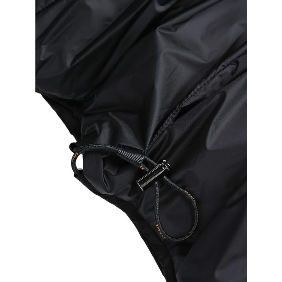 TATRAS（タトラス） ファーフード着脱 ブロックキルト ダウンコート