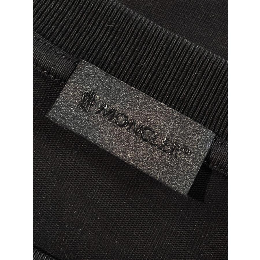 モンクレール メンズ MONCLER スプレーロゴプリント 長袖Tシャツ MC8D0000189AUGの画像