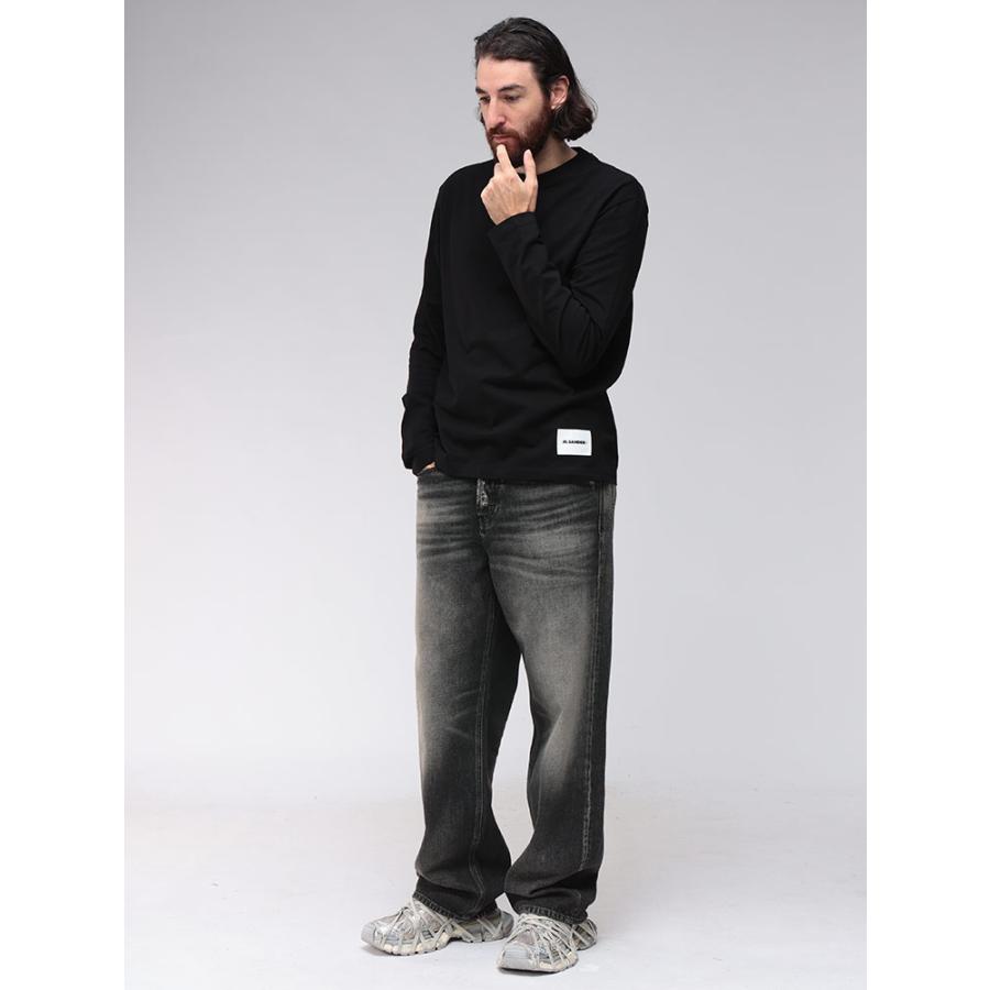 JIL SANDER（ジルサンダー） メンズ ワンポイント クルーネック 長袖 T 