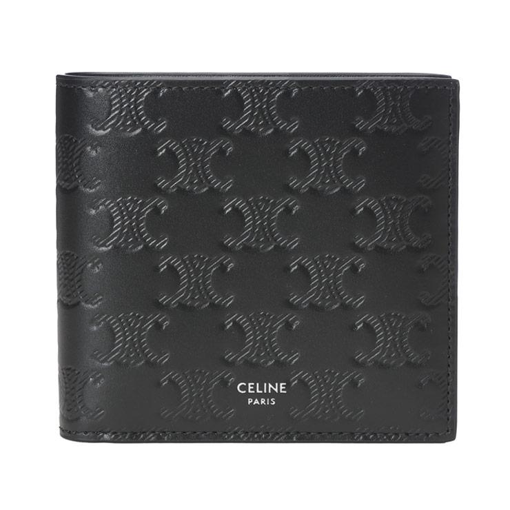 CELINE（セリーヌ） トリオンフエンボス カーフスキン 二つ折り財布