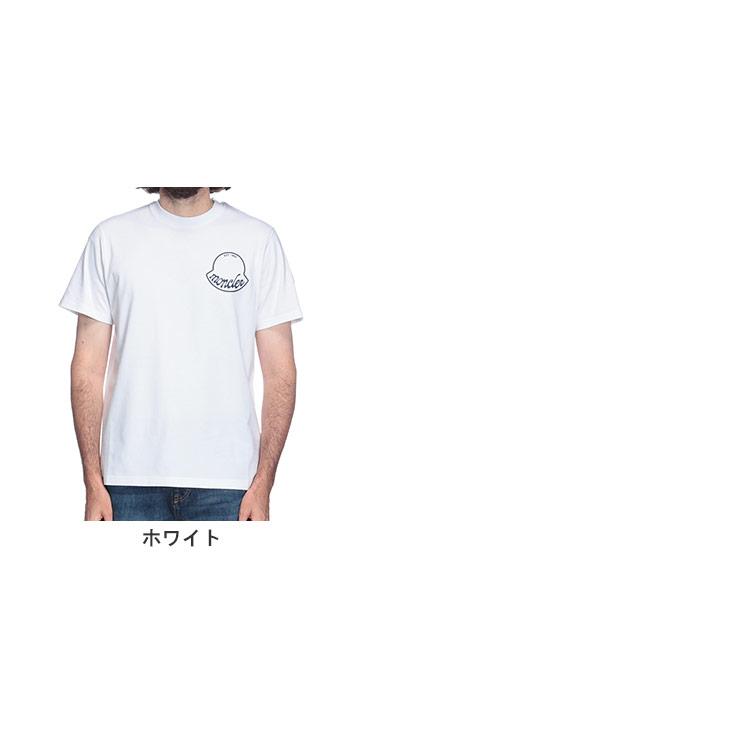 ●新品/正規品● MONCLER エンボス加工のロゴプリント入り Tシャツ MONCLER（モンクレール） Tシャツ メンズ ロゴ エンボス アウトライン