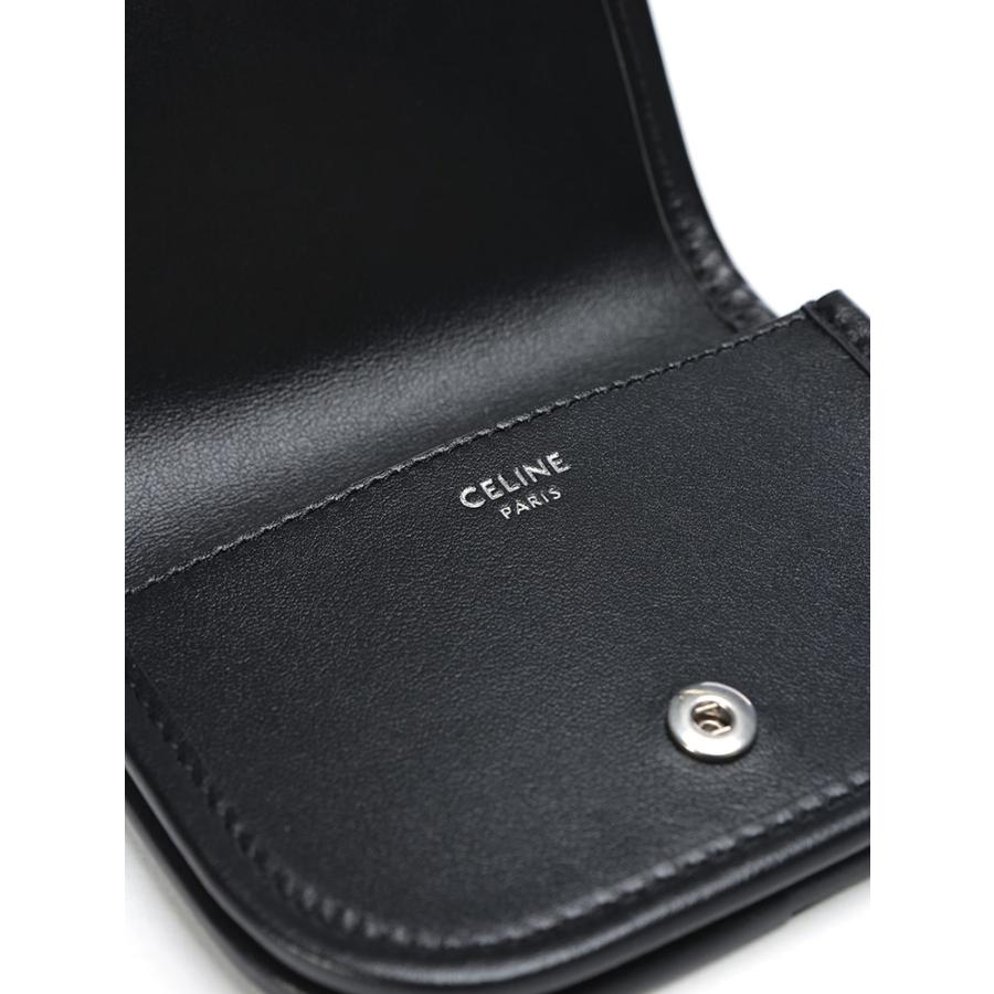 セリーヌ 財布 カードケース メンズ CELINE キーリング ナノ ブザス トリオンフ CEL10P403DQ1 ブランド 財布 誕生日 プレゼントの画像