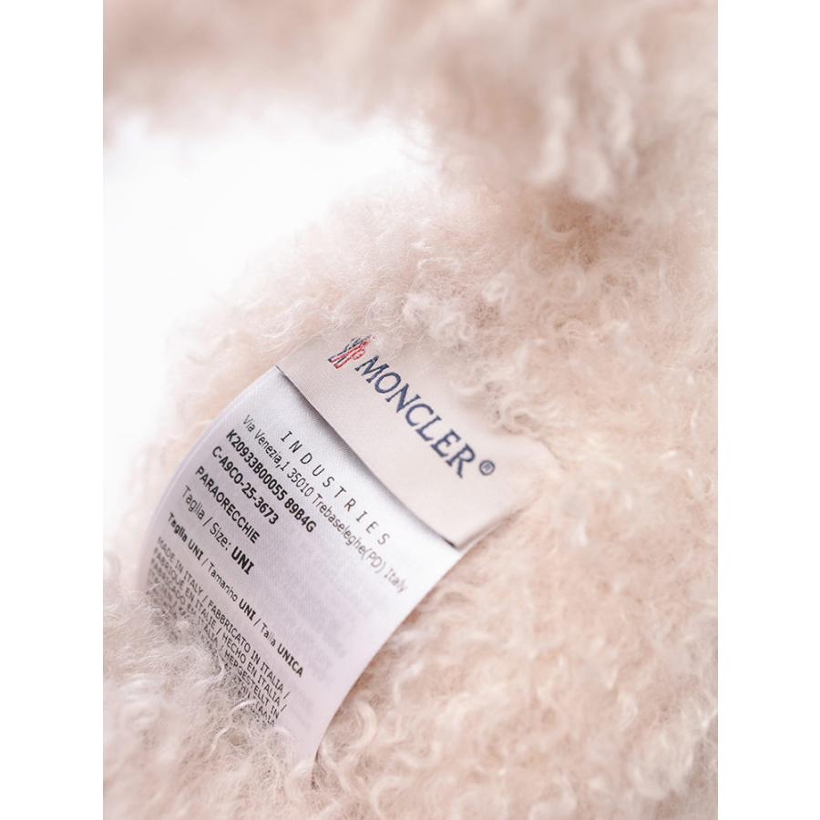 MONCLER（モンクレール） イヤーマフ レディース テディ ボア ロゴ