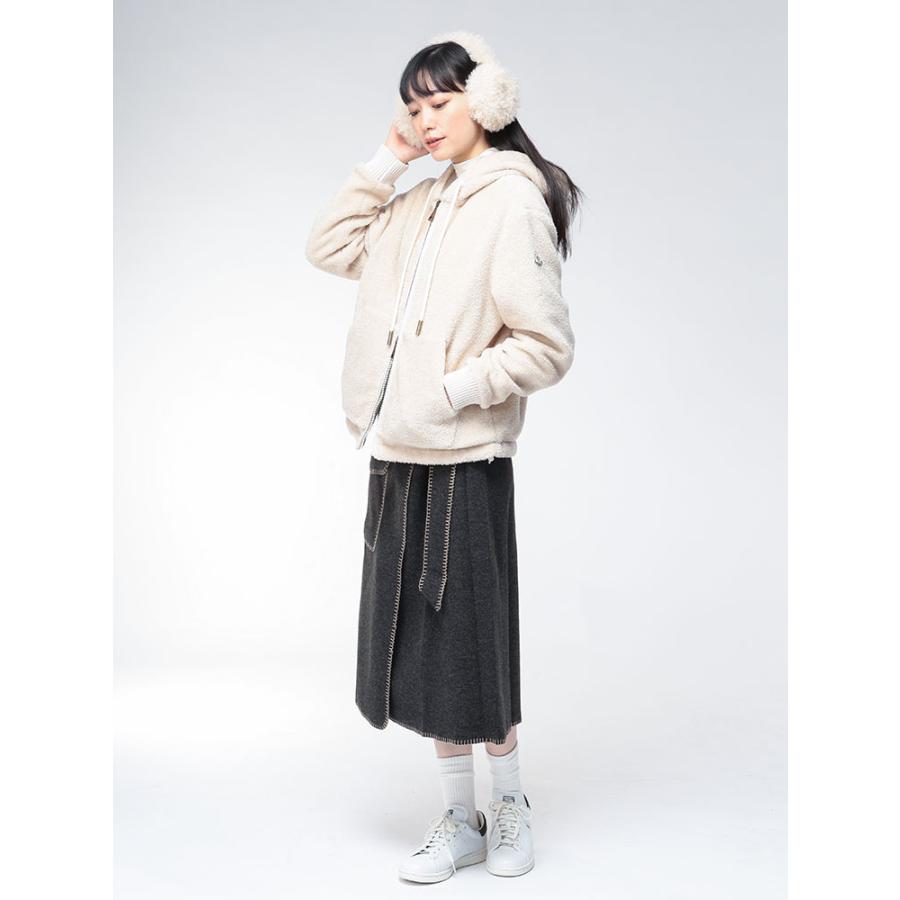 MONCLER（モンクレール） イヤーマフ レディース テディ ボア ロゴ