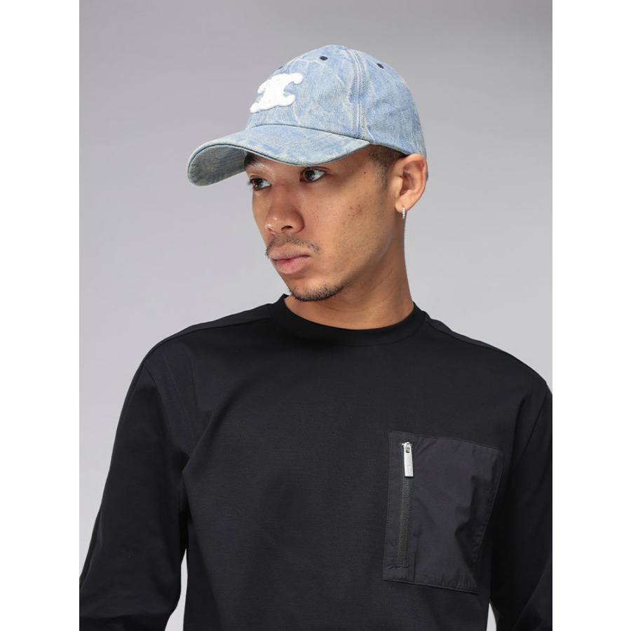 CELINE（セリーヌ） キャップ メンズ トリオンフ デニム ロゴ 刺繍