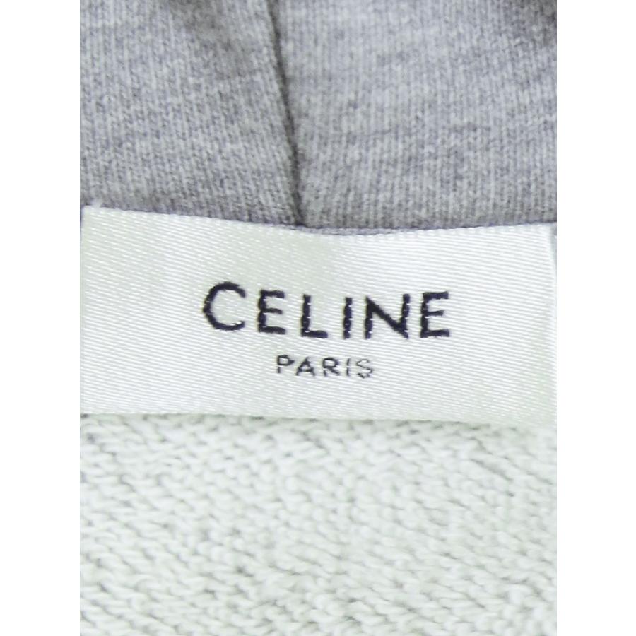 セリーヌ パーカー メンズ CELINE スウェット フロント ロゴ ルーズ フルジップ パーカー CELRY0HG670Qの画像