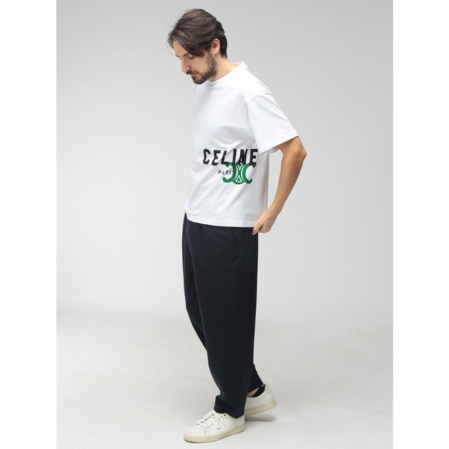 セリーヌ CELINE メンズ Tシャツ 半袖 トリオンフプリント クルーネック カットソー CELRX0HV1242 ブランド トップス コットン プリント 春 夏の画像