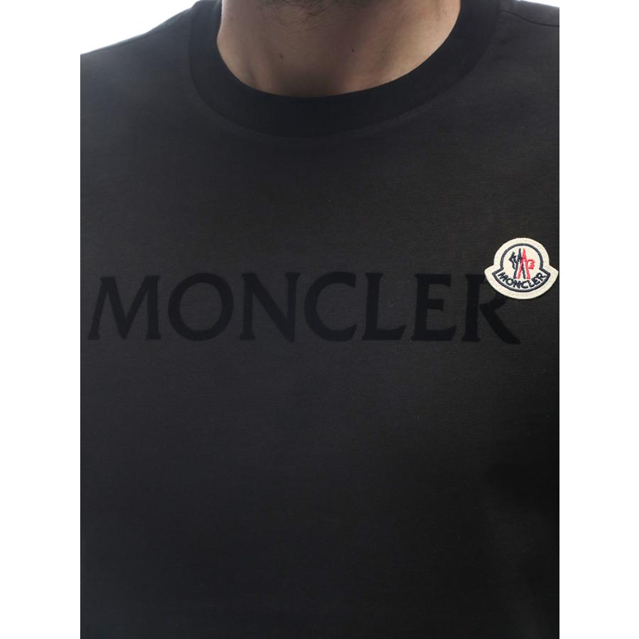 モンクレール MONCLER メンズ Tシャツ 長袖 ロゴ＆ワッペン クルーネック カットソー MC8D0000989AYY ブランド トップス ロンT コットン 春の画像