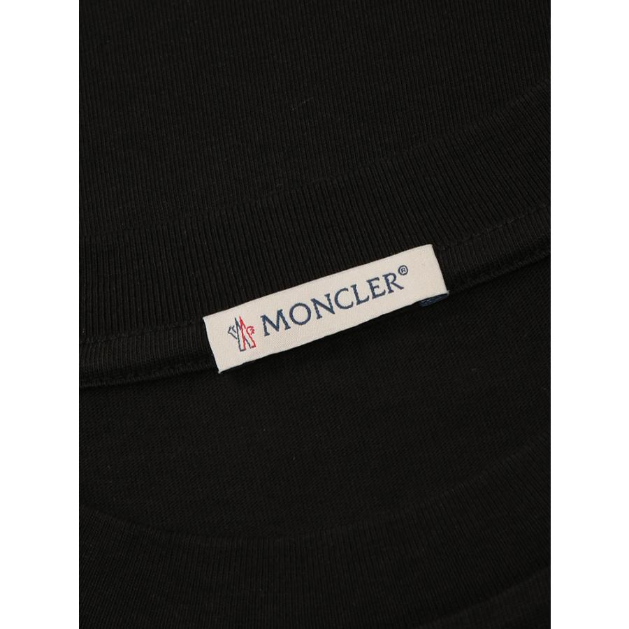 モンクレール MONCLER メンズ Tシャツ 長袖 ロゴ＆ワッペン クルーネック カットソー MC8D0000989AYY ブランド トップス ロンT コットン 春の画像
