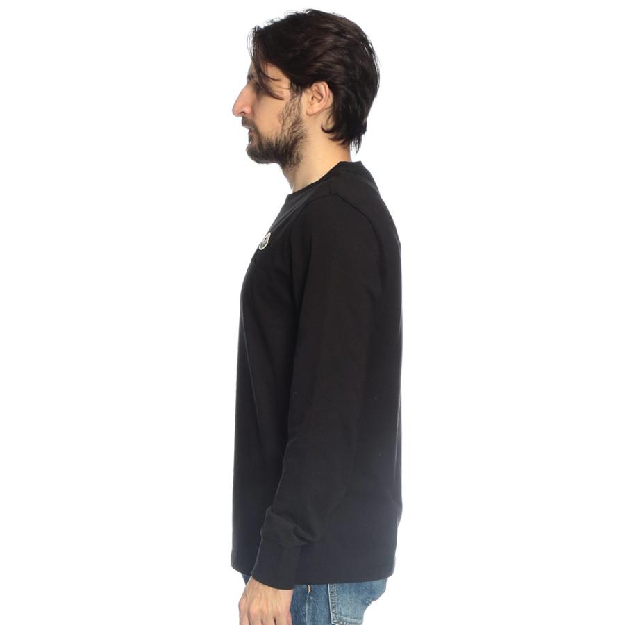 MONCLER（モンクレール） メンズ Tシャツ 長袖 ロゴ＆ワッペン クルー