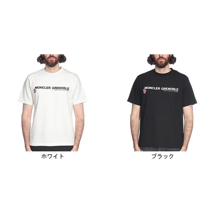 モンクレール MONCLER メンズ Tシャツ 半袖 グルノーブル フロント ロゴ スリムフィット クルーネック カットソー MCGN8C0001789AW ブランド トップス TEE 春 夏の画像