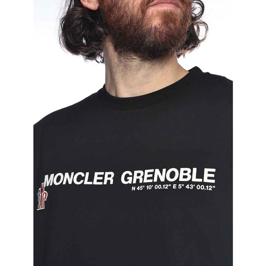 モンクレール MONCLER メンズ Tシャツ 半袖 グルノーブル フロント ロゴ スリムフィット クルーネック カットソー MCGN8C0001789AW ブランド トップス TEE 春 夏の画像