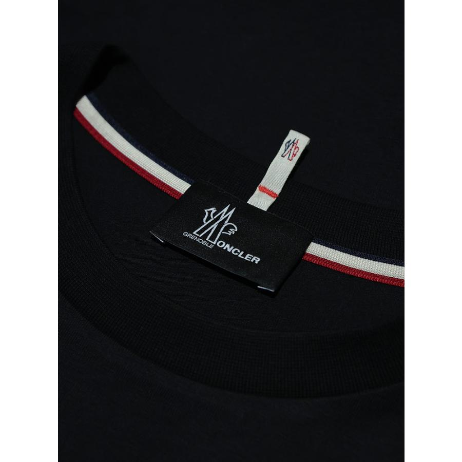 モンクレール MONCLER メンズ Tシャツ 半袖 グルノーブル フロント ロゴ スリムフィット クルーネック カットソー MCGN8C0001789AW ブランド トップス TEE 春 夏の画像