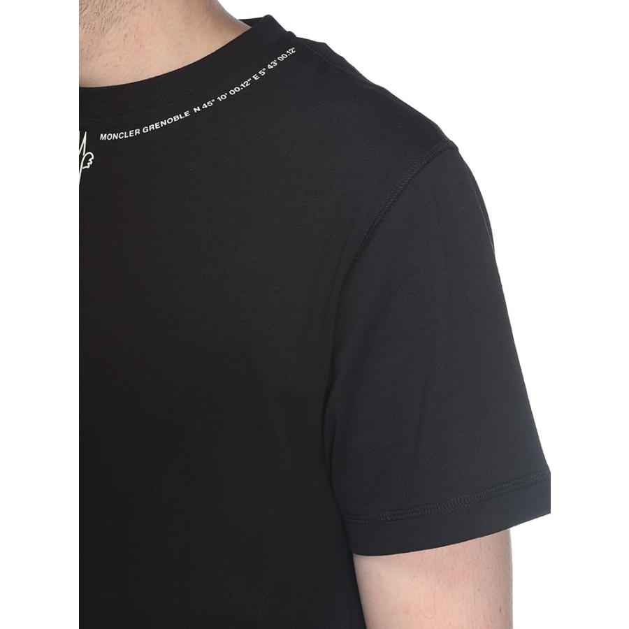 モンクレール MONCLER メンズ Tシャツ 半袖 グルノーブル ネックロゴ スリムフィット クルーネック カットソー MCGN8C0002089AZ ブランド トップス TEE 春 夏の画像