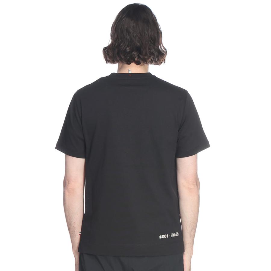 モンクレール MONCLER メンズ Tシャツ 半袖 グルノーブル ネックロゴ スリムフィット クルーネック カットソー MCGN8C0002089AZ ブランド トップス TEE 春 夏の画像