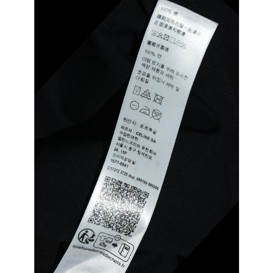 セリーヌ CELINE メンズ Tシャツ 長袖 トリオンフ ワンポイント ロゴ ルーズフィット クルーネック カットソー CELRX0HX1242 ブランド トップス ロンT 春 夏の画像