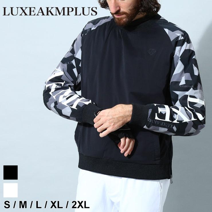 LUXEAKMPLUS トレーナー ブラック/ホワイト LUXE AKM PLUS リュクスエイケイエムプラス トレーナー メンズ