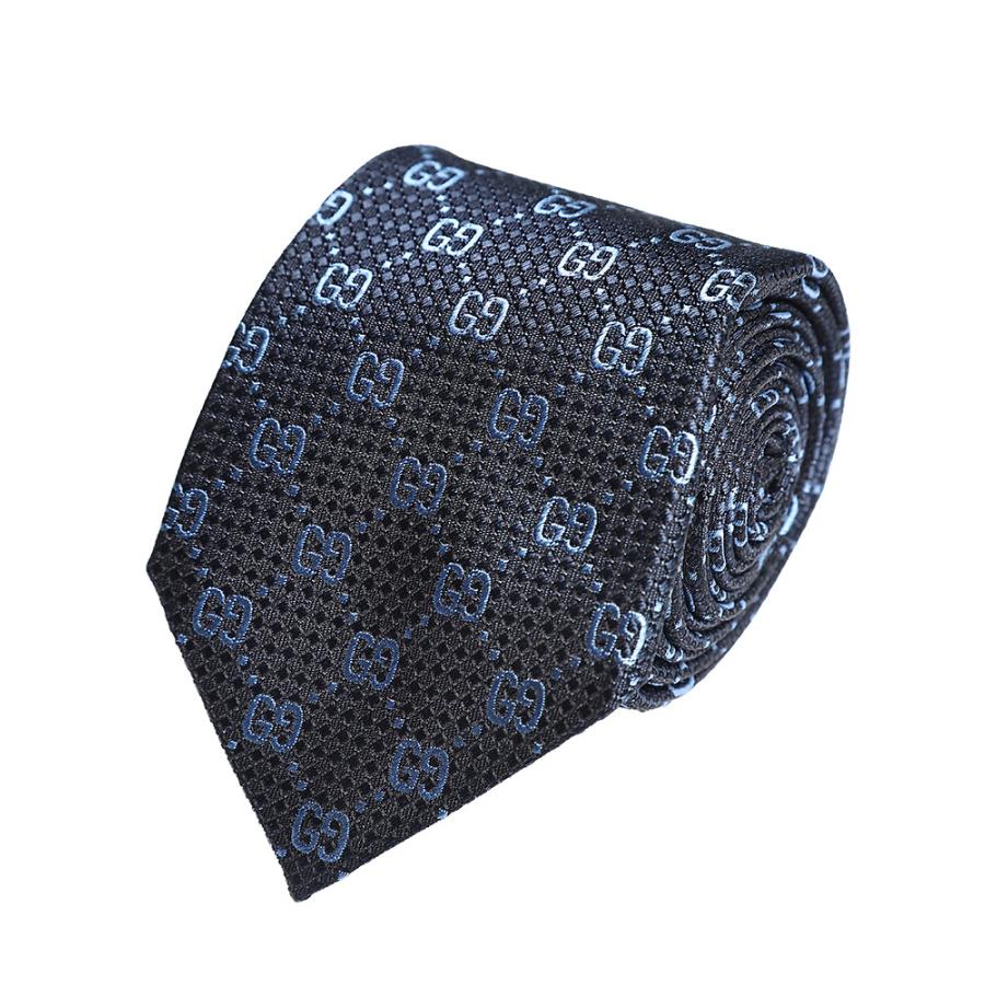 GUCCI グッチ シルク100% ダミエジャガード 総柄 ネクタイ GUCCI グッチ シルク100% ダミエジャガード 総柄 ネクタイ