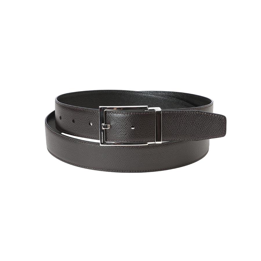 サルヴァトーレフェラガモ ベルト Salvatore Ferragamo リバーシブル カーフレザー ベルト FG675158 メンズの画像