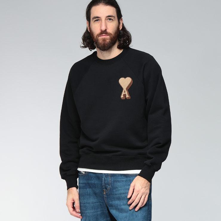 アミパリス Ami Paris スウェット トレーナー 黒 xxs AMI Alexandre Mattiussi アミパリス スウェット トップス AMI PARIS