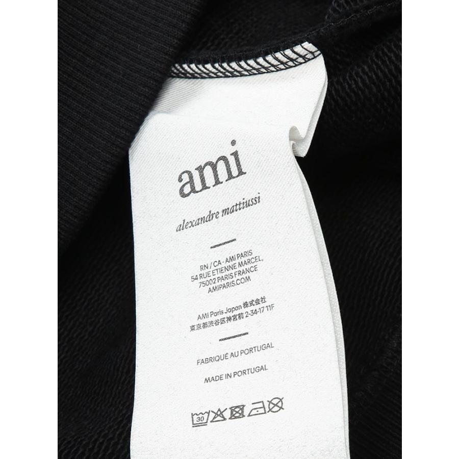 アミパリス スウェット トップス AMI PARIS ロゴパッチ クルーネック トレーナー Ami de Coeur AMH25USW771747 メンズの画像