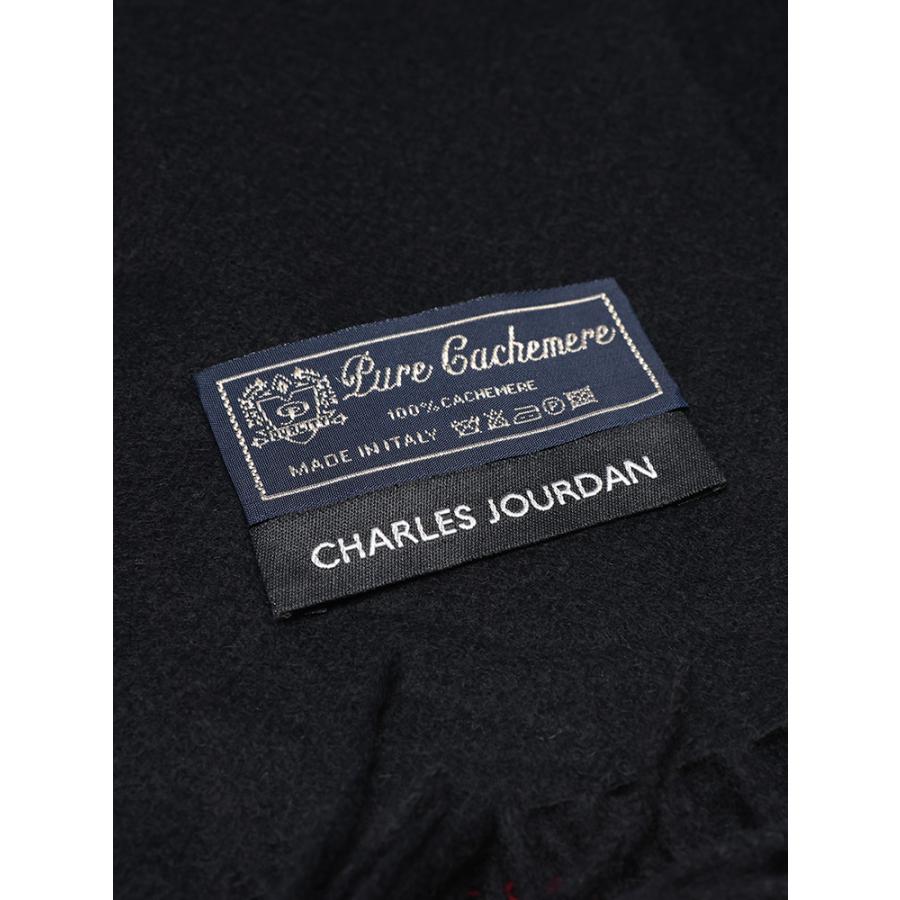 シャルルジョルダン カシミヤ100%マフラー 【新品】 CHARLES JOURDAN（シャルル ジョルダン） マフラー メンズ カシミヤ100