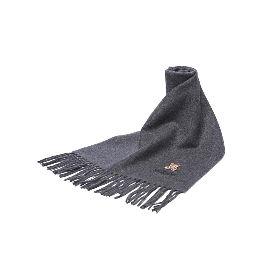 MOSCHINO（モスキーノ） マフラー レディース ウール100％ ベア 刺繍