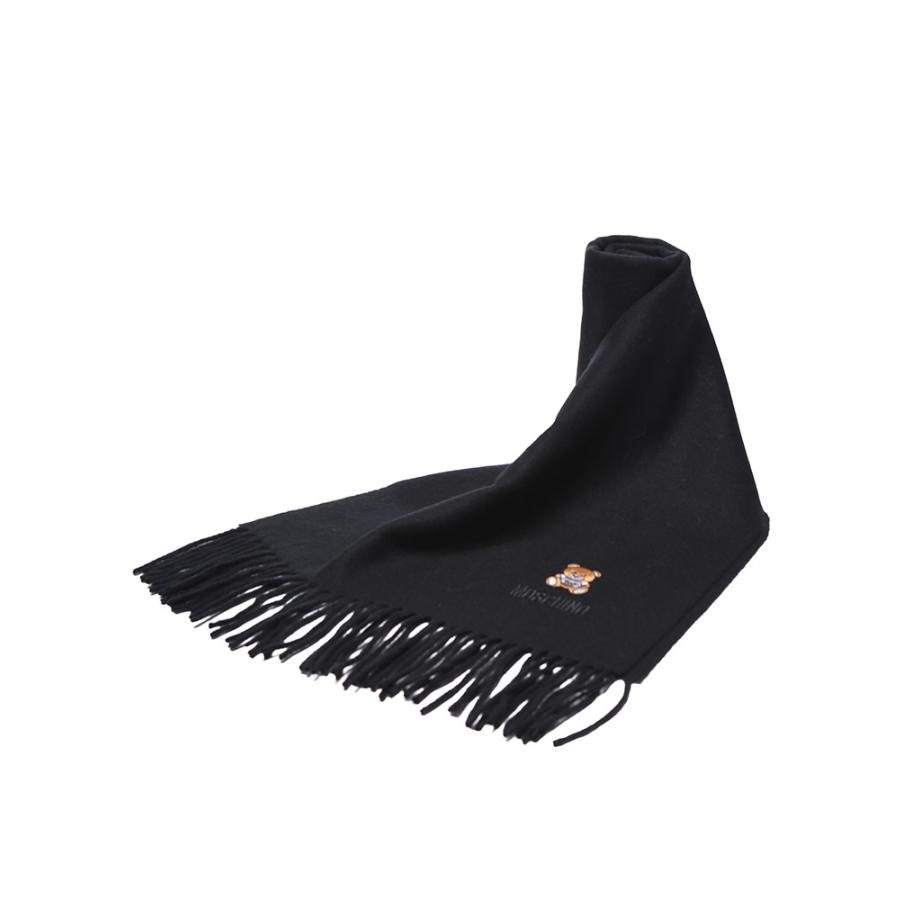 MOSCHINO（モスキーノ） マフラー レディース ウール100％ ベア 刺繍